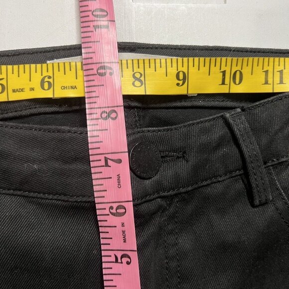 ETIENNE MARCEL Revolve Studded Skinny Black Jeans Size 26 Dark Denim Distressed - Picture 9 of 13